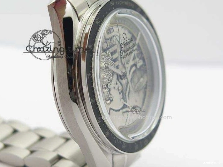 0329 Youthful Speedmaster JHF SS ‘Work on the Moon’ Gary Dial On SS Bracelet 8241